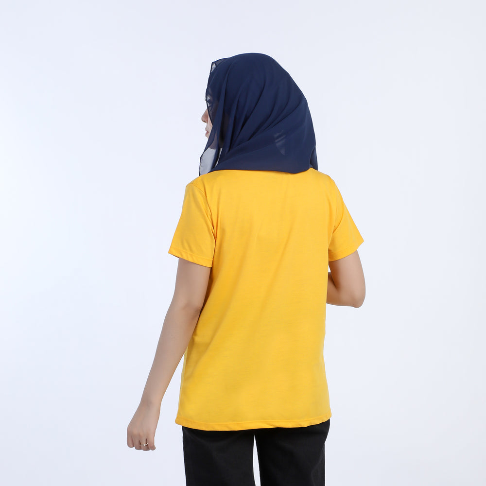 Women's Half Sleeves T-shirt - Mustard, Women T-Shirts & Tops, Chase Value, Chase Value