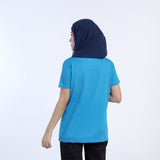 Women's Half Sleeves Printed T-shirt - Blue, Women T-Shirts & Tops, Chase Value, Chase Value