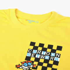 Boys Half Sleeves T-Shirt - Yellow, Boys T-Shirts, Chase Value, Chase Value