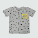 Boys Half Sleeves T-Shirt - Grey, Boys T-Shirts, Chase Value, Chase Value
