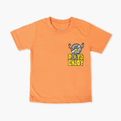 Boys Half Sleeves T-Shirt - Orange, Boys T-Shirts, Chase Value, Chase Value