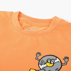 Boys Half Sleeves T-Shirt - Orange