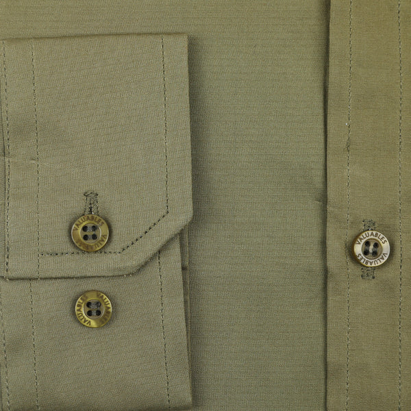 Men's Formal Plain Shirt - Olive