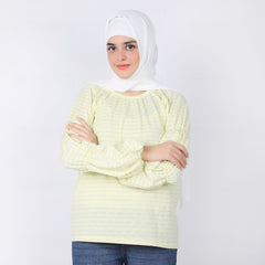 Eminent Women's Knitted Top - Yellow