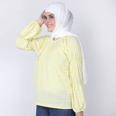 Eminent Women's Knitted Top - Yellow