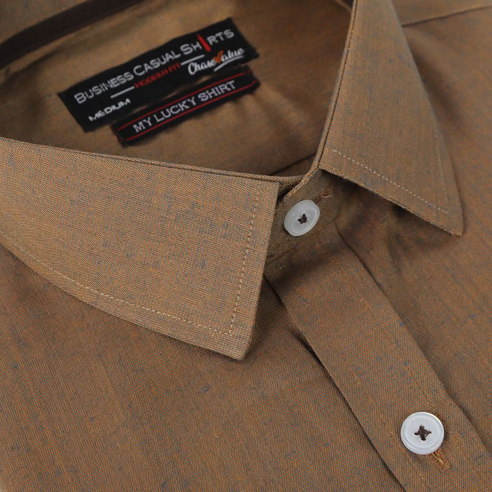 Men's Chambray Casual Shirt - Mustard, Men's Shirts, Chase Value, Chase Value