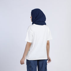 Eminent Women's Half Sleeves Printed T-Shirt - Off White