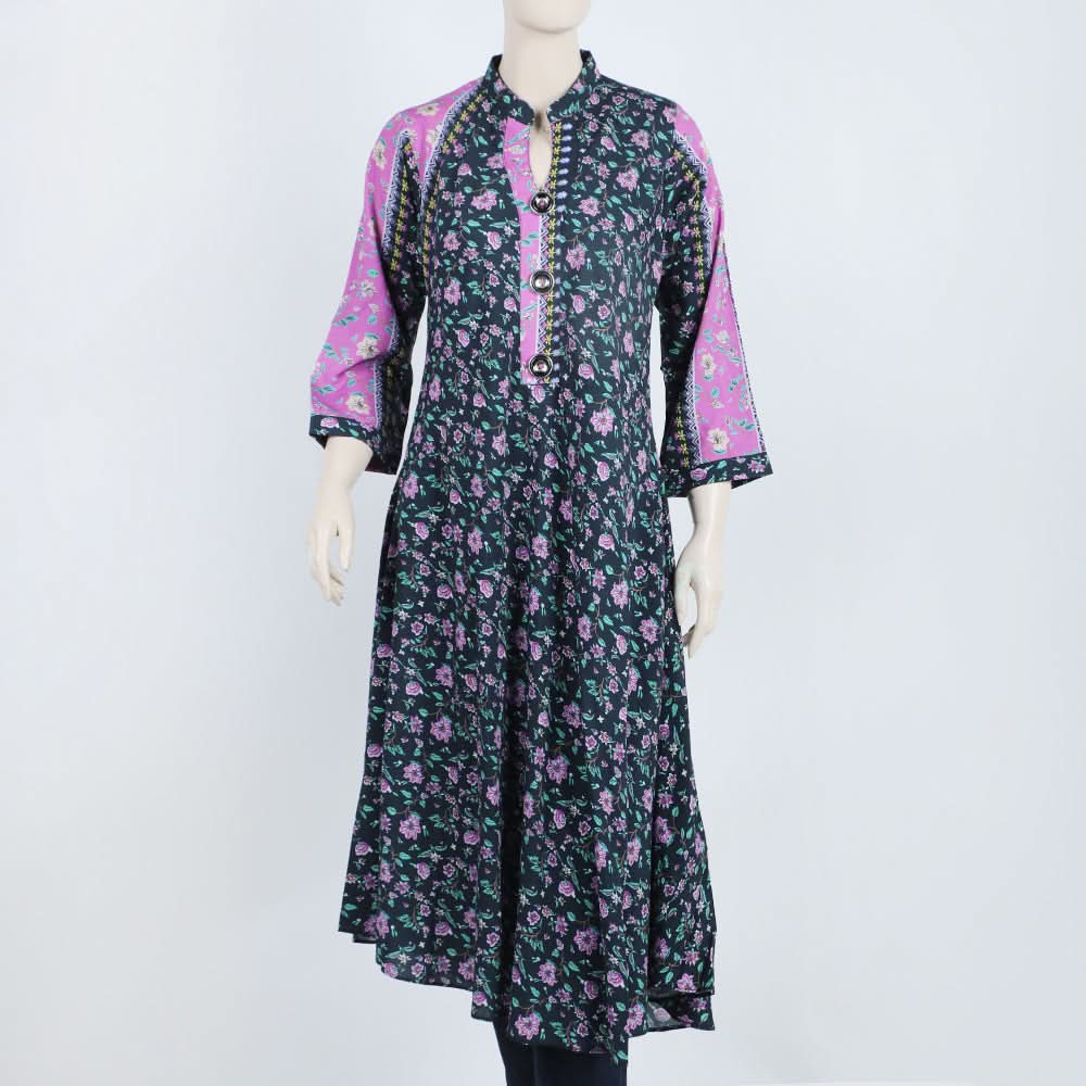 Women's Jalpari Printed Stitched Kurti - Multi Color, Women Ready Kurtis, Chase Value, Chase Value