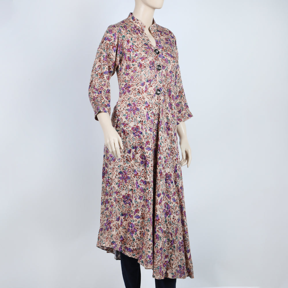Women's Jalpari Printed Stitched Kurti - Multi Color, Women Ready Kurtis, Chase Value, Chase Value