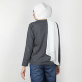 Women's Full Sleeves Printed T-Shirt - Dark Grey, Women T-Shirts & Tops, Chase Value, Chase Value