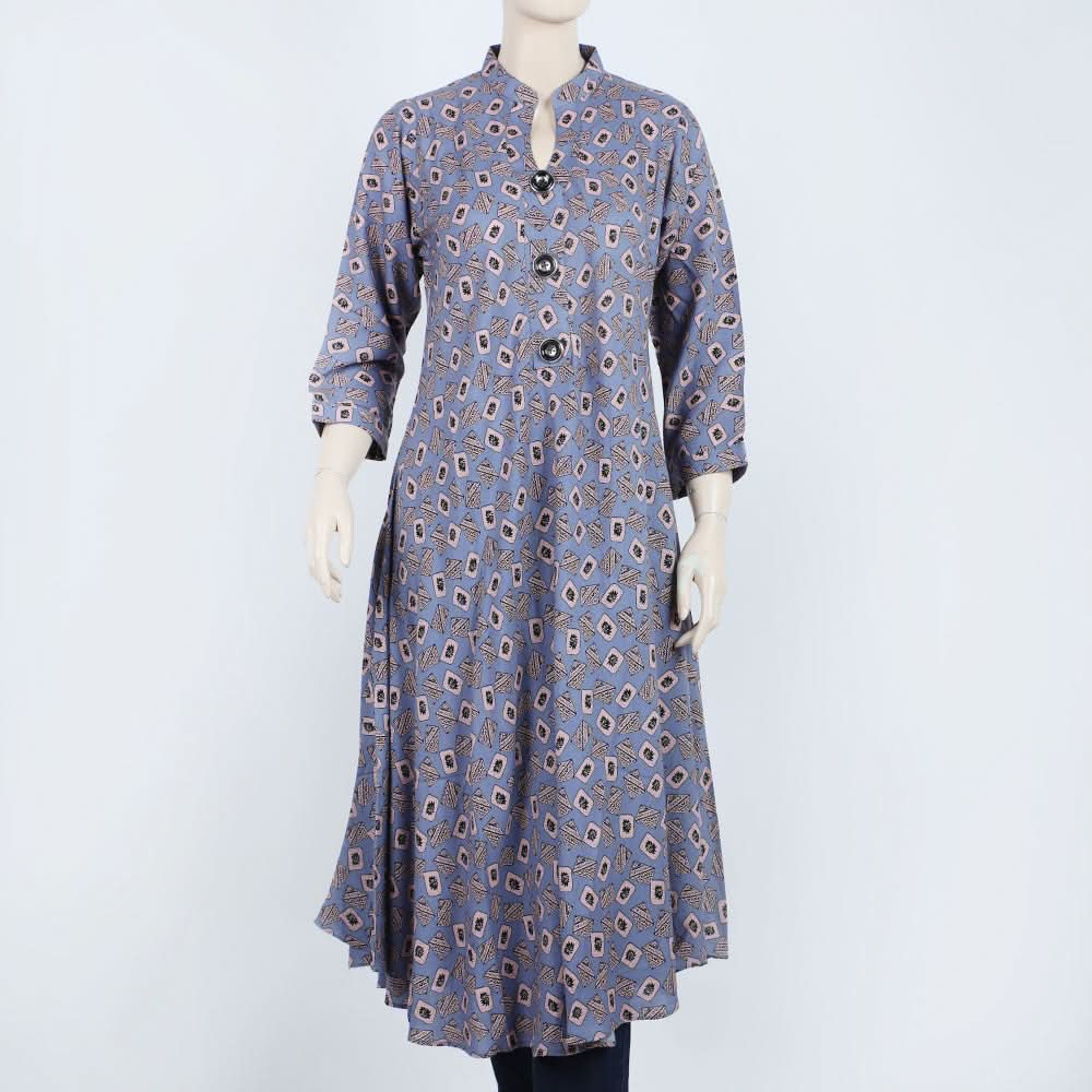 Women's Jalpari Printed Stitched Kurti - Multi Color, Women Ready Kurtis, Chase Value, Chase Value