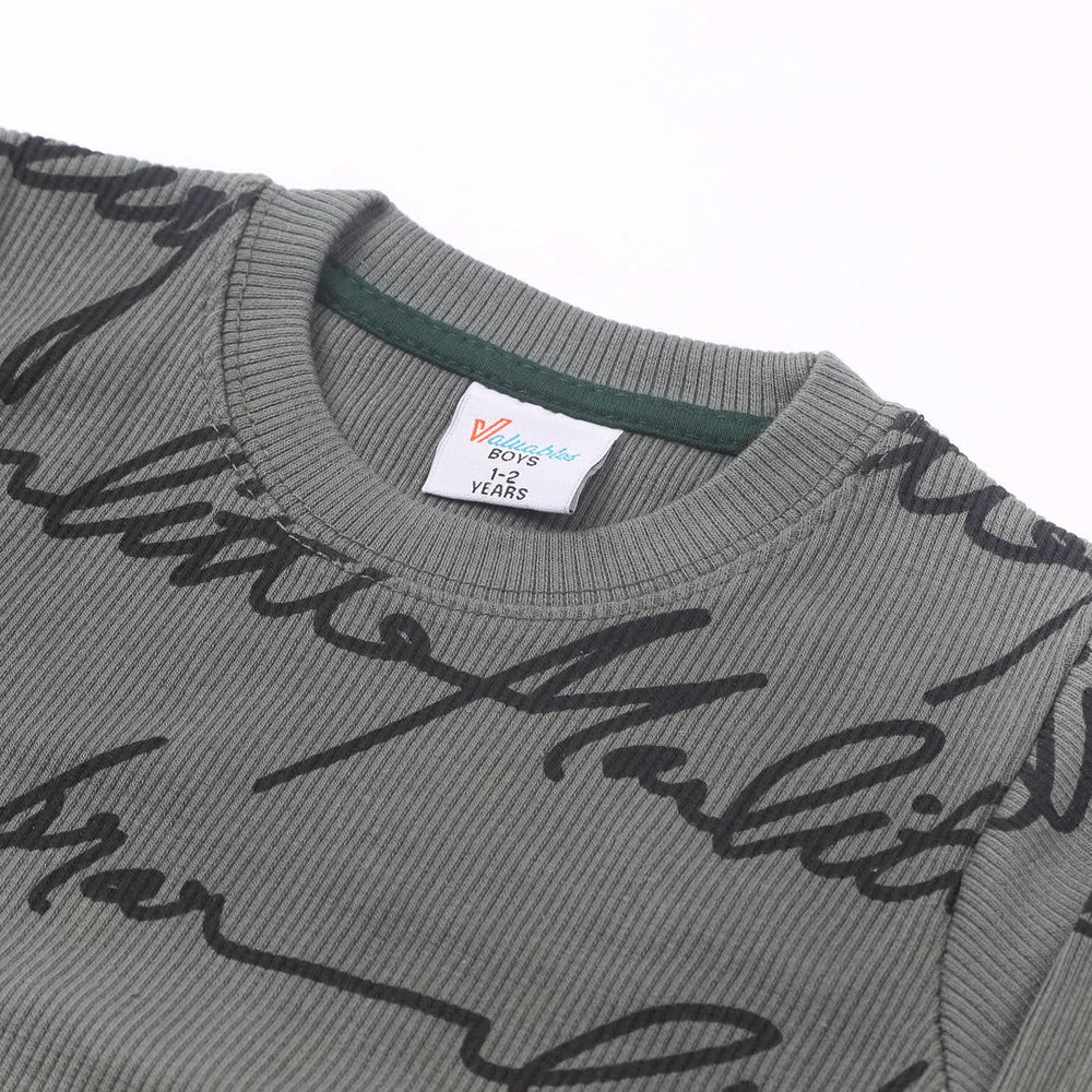 Boys Full Sleeves SweatShirt - Olive Green, Boys Hoodies & Sweat Shirts, Chase Value, Chase Value