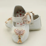 Newborn Girls Pumpy - White, Newborn Caps, Shoes & Socks, Chase Value, Chase Value