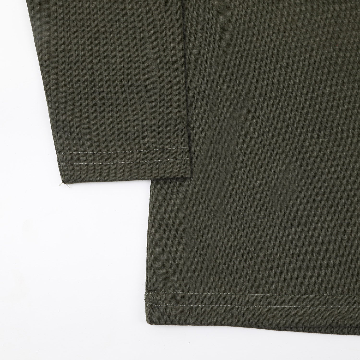 Boys Full Sleeves T-Shirt - Olive Green, Boys T-Shirts, Chase Value, Chase Value