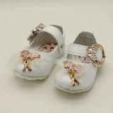 Newborn Girls Pumpy - White, Newborn Caps, Shoes & Socks, Chase Value, Chase Value