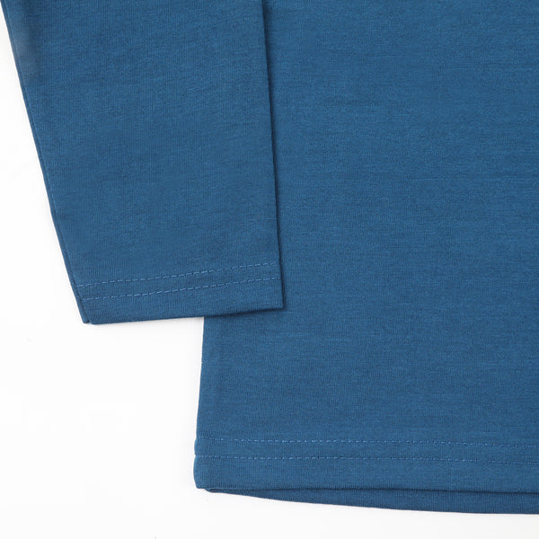 Boys Full Sleeves T-Shirt - Steel Blue