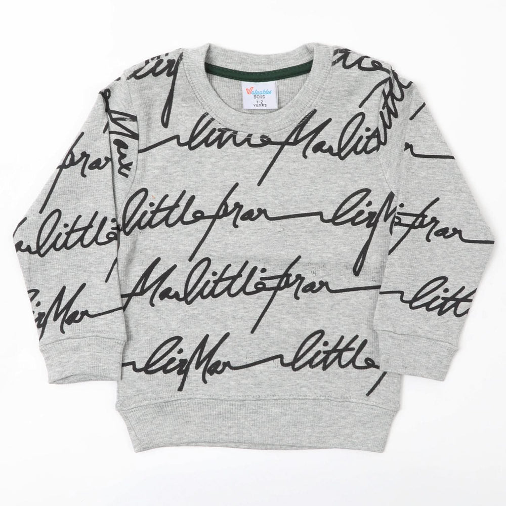 Boys Full Sleeves SweatShirt - Grey, Boys Hoodies & Sweat Shirts, Chase Value, Chase Value