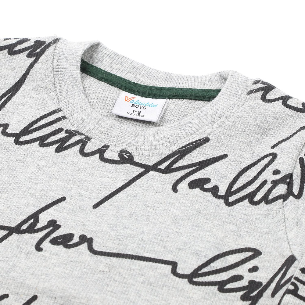 Boys Full Sleeves SweatShirt - Grey, Boys Hoodies & Sweat Shirts, Chase Value, Chase Value