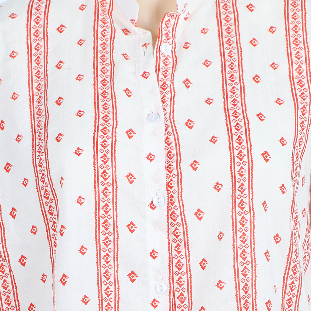 Women's Woven Top - White, Women T-Shirts & Tops, Chase Value, Chase Value