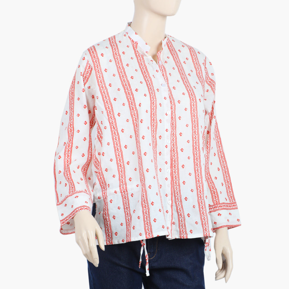 Women's Woven Top - White, Women T-Shirts & Tops, Chase Value, Chase Value