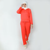 Women's 2pcs Hoodie Set - Orange, Women Two Piece Outfit, Chase Value, Chase Value
