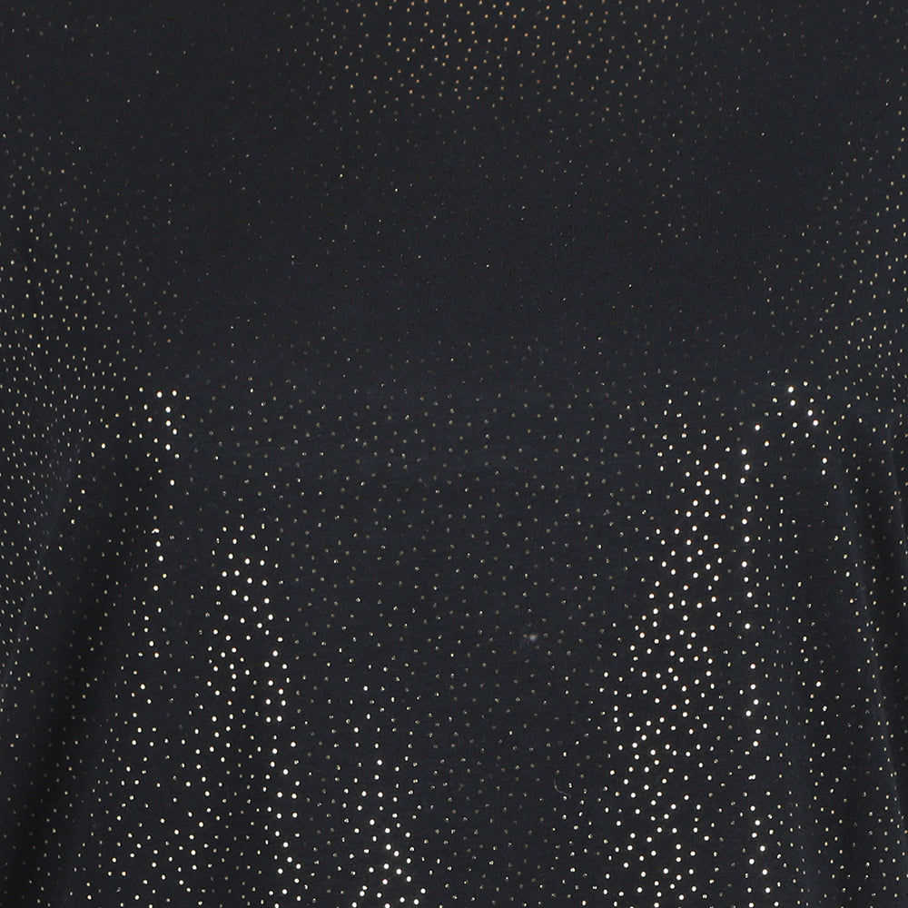 Women's Printed Half Sleeves Top - Black, Women T-Shirts & Tops, Chase Value, Chase Value