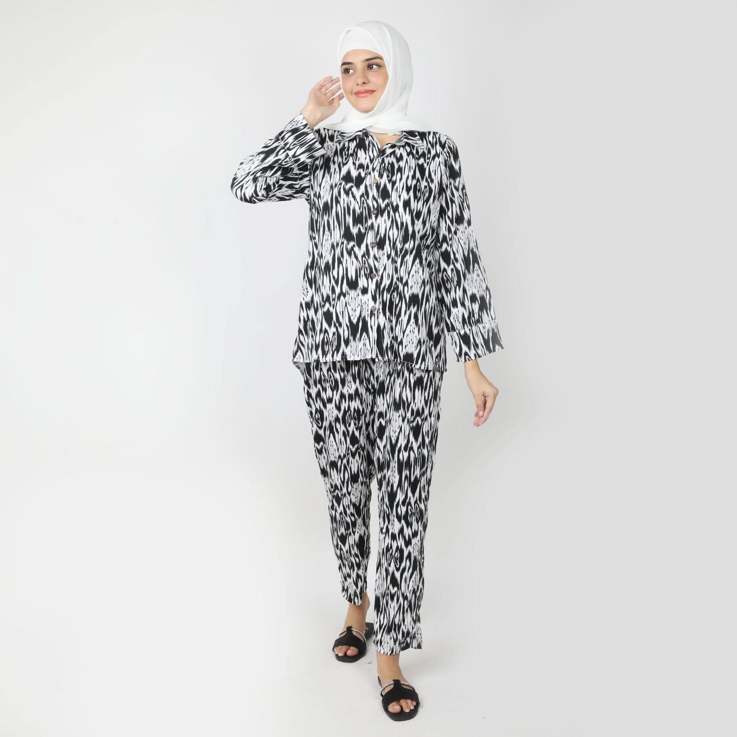 Women's Co-Ord Set - Black & White, Women Co-Ord Set, Chase Value, Chase Value