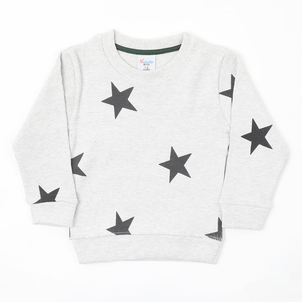 Boys Full Sleeves SweatShirt - Light Grey
