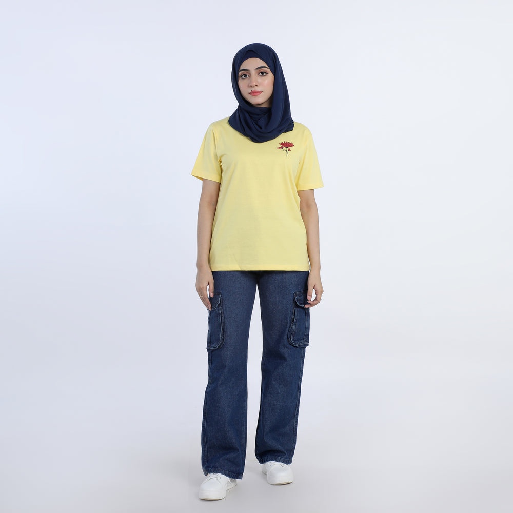 Eminent Women's Half Sleeves Printed T-Shirt, Women T-Shirts & Tops, Eminent, Chase Value