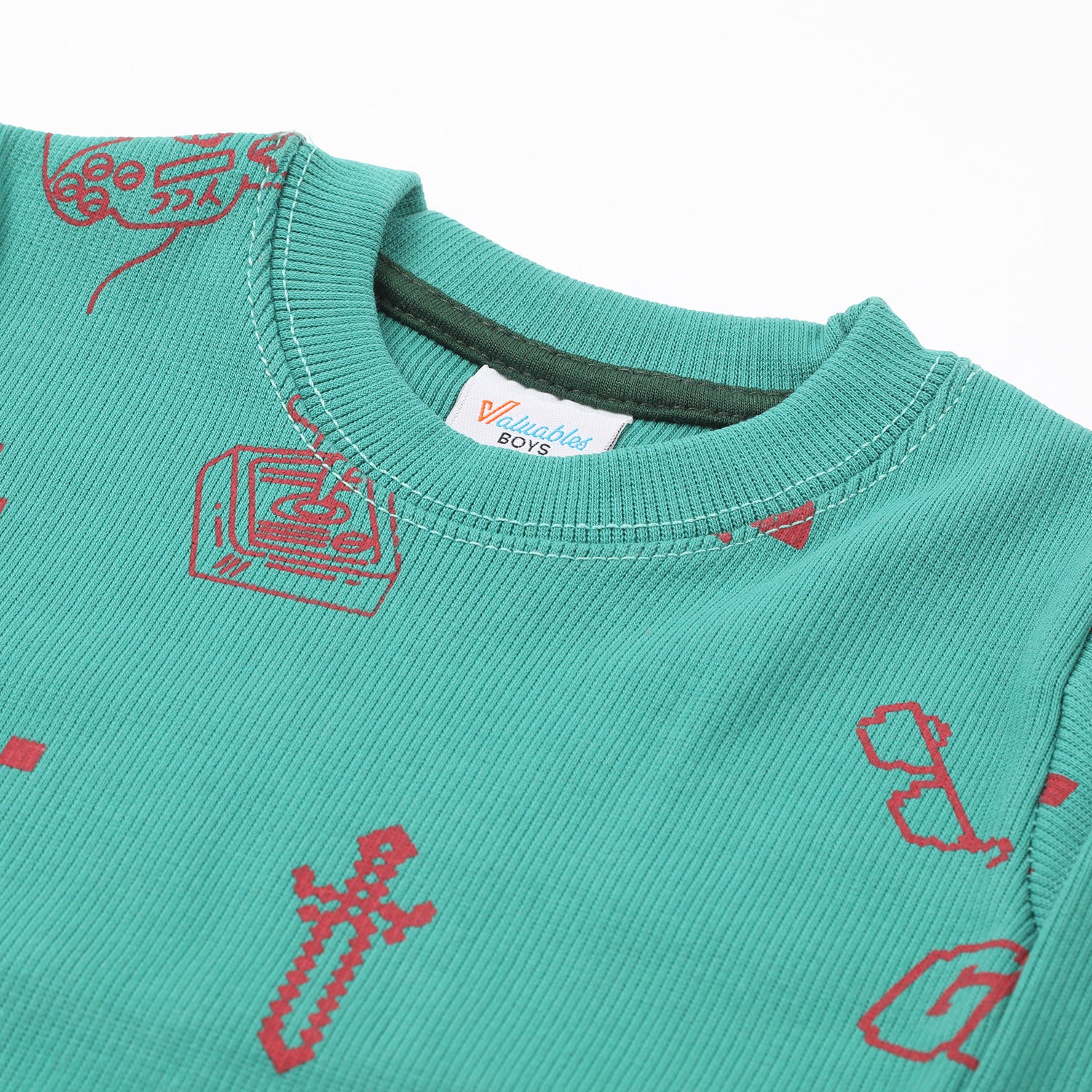 Boys Full Sleeves SweatShirt - Flag Green, Boys Hoodies & Sweat Shirts, Chase Value, Chase Value