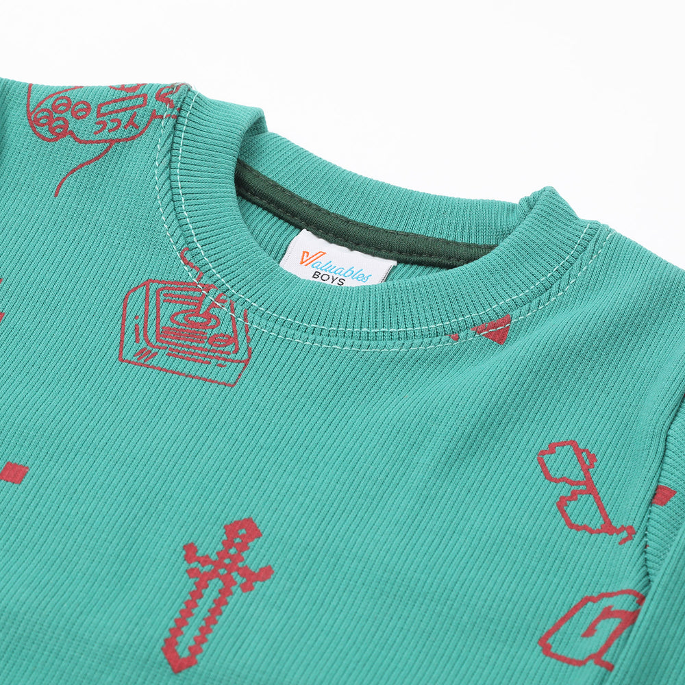 Boys Full Sleeves SweatShirt - Flag Green, Boys Hoodies & Sweat Shirts, Chase Value, Chase Value
