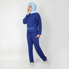 Women's 2pcs Hoodie Set - Royal Blue