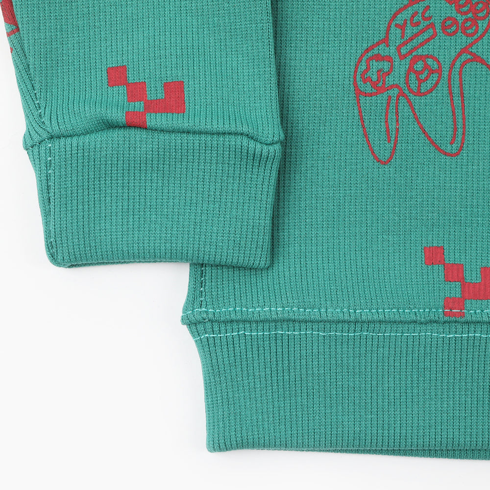 Boys Full Sleeves SweatShirt - Flag Green, Boys Hoodies & Sweat Shirts, Chase Value, Chase Value