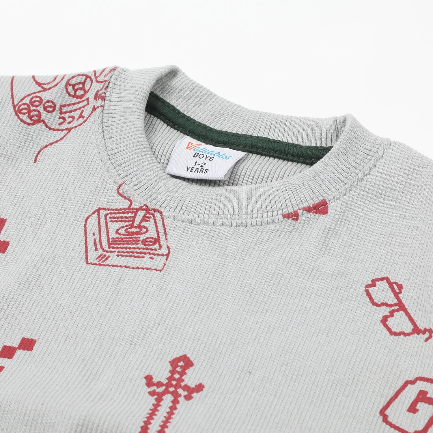Boys Full Sleeves SweatShirt - Grey, Boys Hoodies & Sweat Shirts, Chase Value, Chase Value
