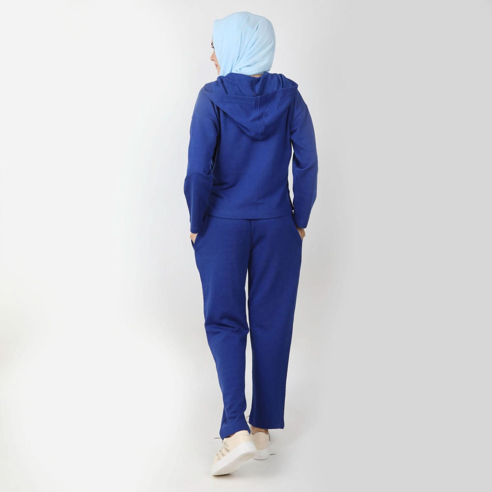 Women's 2pcs Hoodie Set - Royal Blue, Women Two Piece Outfit, Chase Value, Chase Value