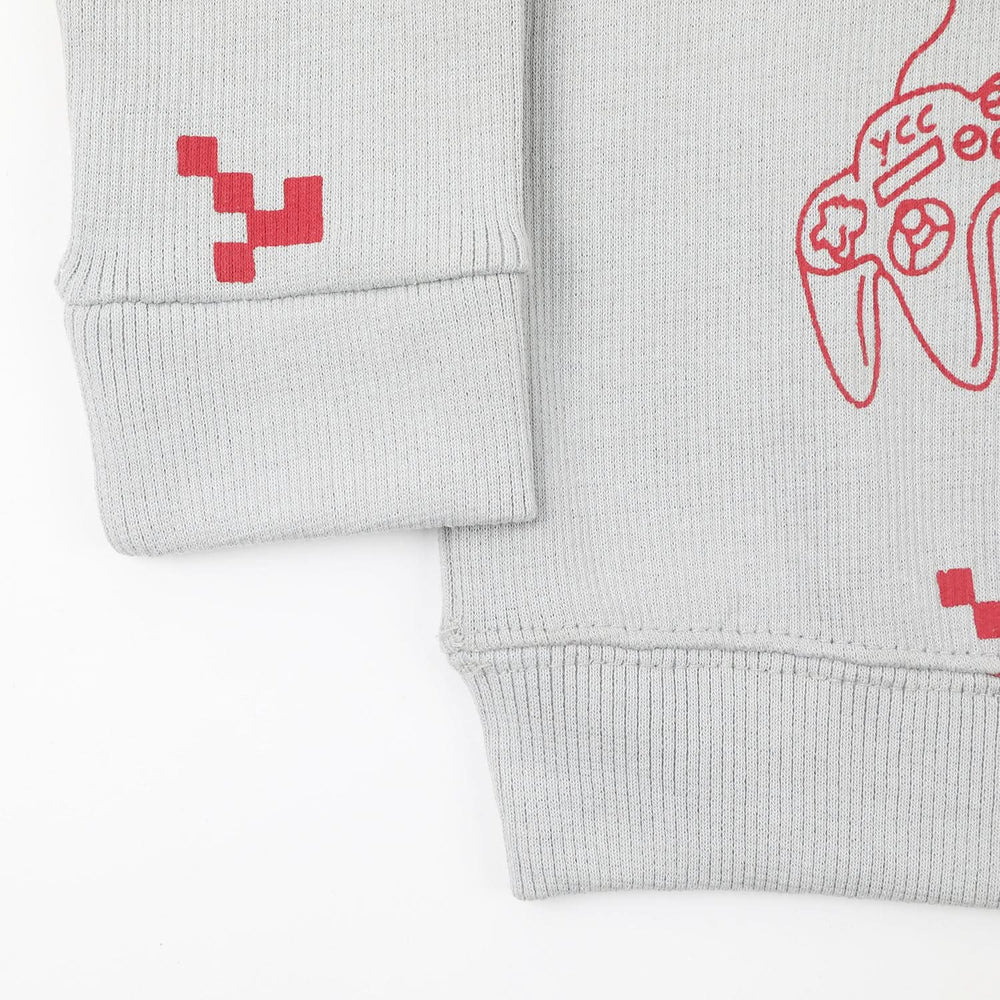 Boys Full Sleeves SweatShirt - Grey, Boys Hoodies & Sweat Shirts, Chase Value, Chase Value