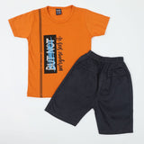 Boys Half Sleeves Suit - Rust, Boys Sets & Suits, Chase Value, Chase Value