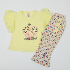 Girls Cord Set - Yellow, Girls Suits, Chase Value, Chase Value