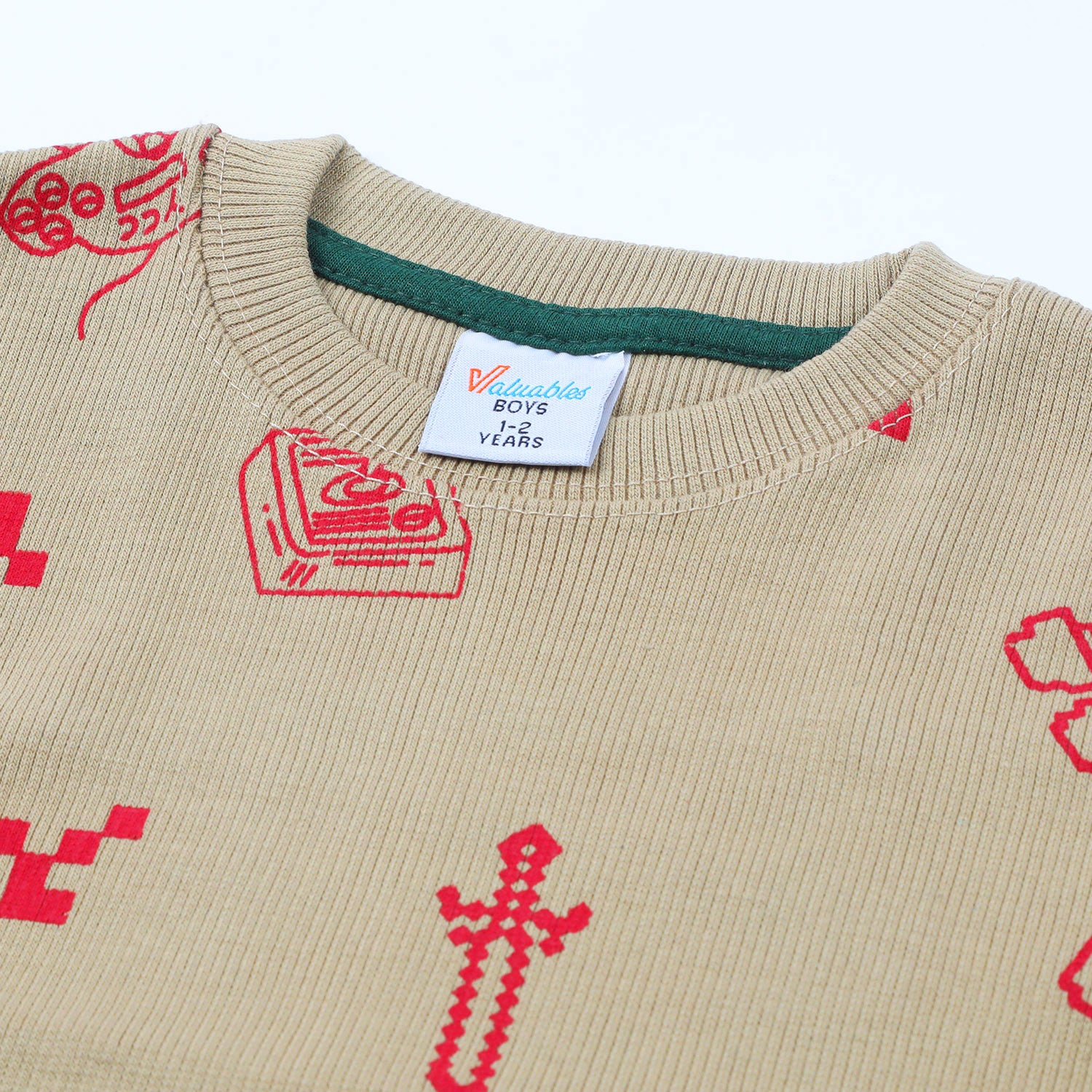 Boys Full Sleeves SweatShirt - Light Brown, Boys Hoodies & Sweat Shirts, Chase Value, Chase Value