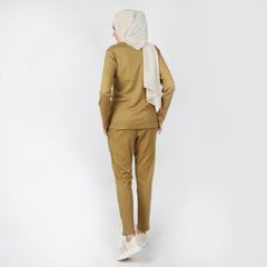 Women's 2pcs Hoodie Set - Khaki