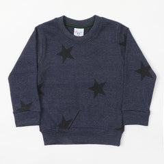 Boys Full Sleeves SweatShirt - Navy Blue