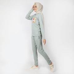 Women's 2pcs Hoodie Set - Green