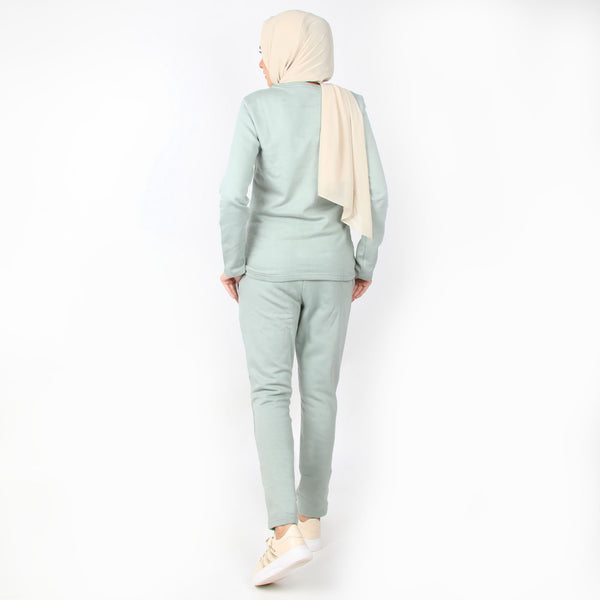 Women's 2pcs Hoodie Set - Green