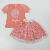 Girls Cord Set - Peach, Girls Suits, Chase Value, Chase Value