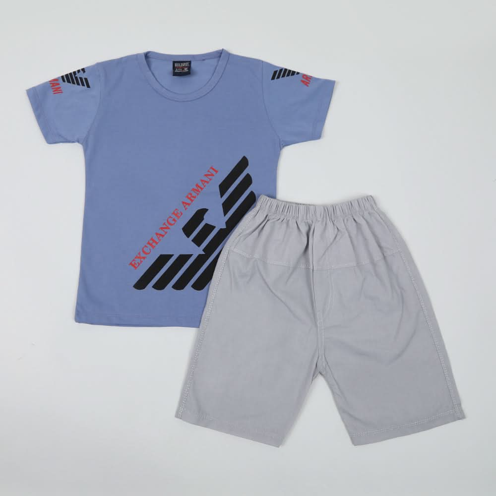 Boys Half Sleeves Suit - Light Purple, Boys Sets & Suits, Chase Value, Chase Value