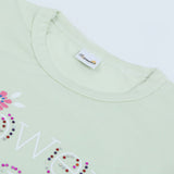 Girls Half Sleeves Capri Suit - Light Green, Girls Suits, Chase Value, Chase Value