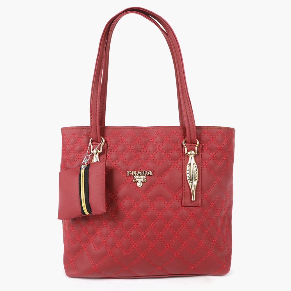 Women's Hand Bag - Maroon, Women Bags, Chase Value, Chase Value