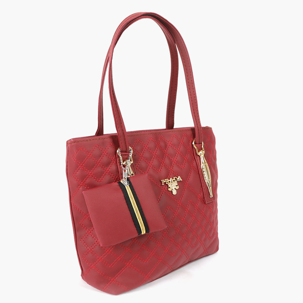 Women's Hand Bag - Maroon, Women Bags, Chase Value, Chase Value