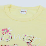 Girls Half Sleeves Capri Suit - Yellow, Girls Suits, Chase Value, Chase Value