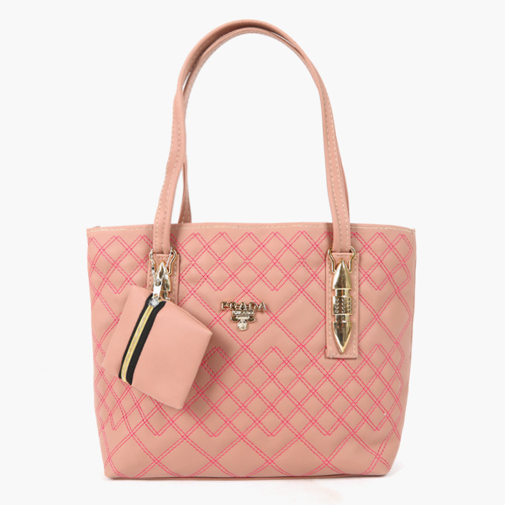 Women's Hand Bag - Tea Pink, Women Bags, Chase Value, Chase Value